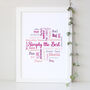 Personalised Word Art Gift For Her, thumbnail 6 of 11