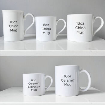 Add Your Own Text Personalised China Mug, 8 of 8