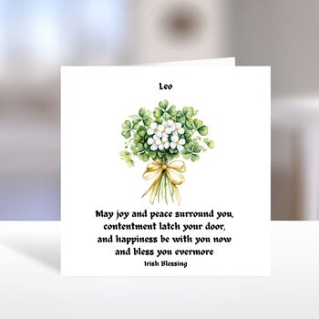 Personalised Irish Wedding Card, 4 of 4