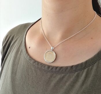 Personalised 60th Birthday Threepence Coin Necklace, 3 of 7
