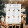 Woodland Wedding Table Plan, thumbnail 1 of 9