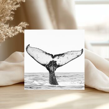Whale Tail Sea Life Greeting Card, 2 of 6