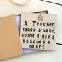 A Teacher Touches A Heart Ceramic Coaster, thumbnail 1 of 2