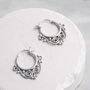 Sterling Silver Safi Hoops, thumbnail 1 of 4