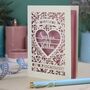 On Your Engagement Personalised Paper Cut Card, thumbnail 1 of 7
