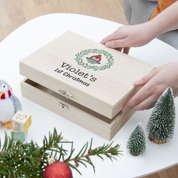 Personalised Baby's First Christmas Eve Box, 3 of 12