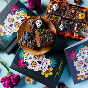 Day Of The Dead Luxury Halloween Brownie Gift, 2 of 3