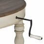 Distressed Extending White Oval Dining Table, thumbnail 5 of 5