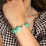 Chunky Turquoise Bead Stretch Bracelet, thumbnail 4 of 6