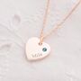 Heart Birthstone Personalised Name Necklace, thumbnail 5 of 9