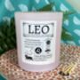 Personalised Leo Horoscope Star Sign Candle, thumbnail 2 of 11
