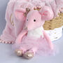Personalised Pink Ballerina Mouse Soft Toy, thumbnail 1 of 5