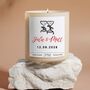 Personalised Wedding Candle Gift For Couple, thumbnail 1 of 6