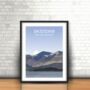 Skiddaw Lake District Landscape Art Print, thumbnail 2 of 3