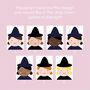 Personalised Children's Bracelet And Hair Bow Set Witch, thumbnail 3 of 4