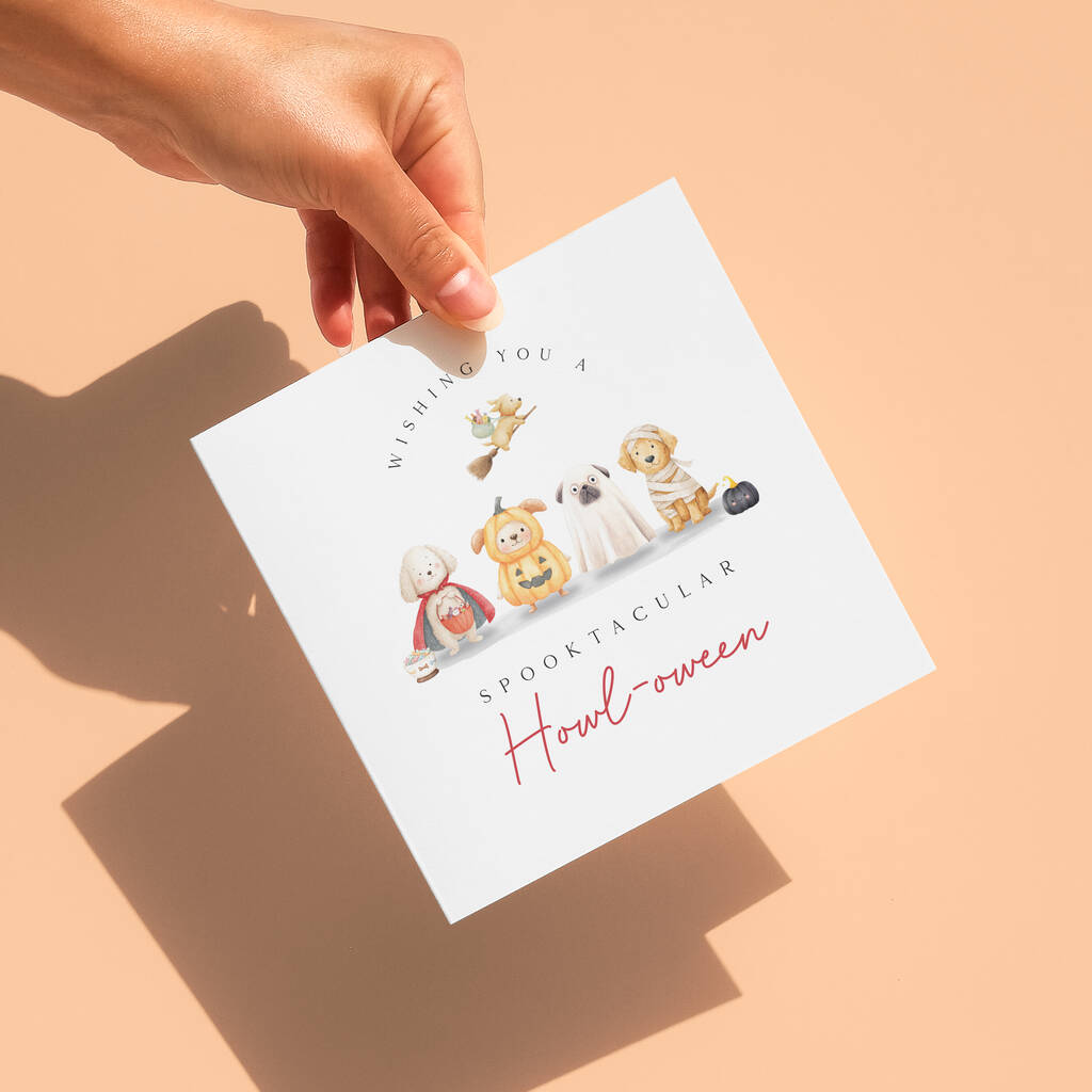 Cute Dog Halloween Card, 1 of 2