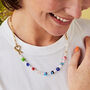 Millefiori Glass Beads With Moonstone Gemstones, thumbnail 1 of 5