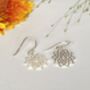 Attractive Solid Silver Earrings, thumbnail 2 of 2