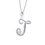 Alphabet Initial Necklaces In Sterling Silver, thumbnail 8 of 11