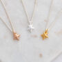 Tiny Star Silver, Gold Or Rose Gold Pendant, thumbnail 1 of 8