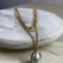 Layered Necklace With Pearl Pendant, thumbnail 1 of 4