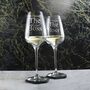 Personalised The Boss Wine Glasses For Couple, thumbnail 5 of 6