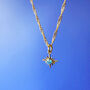 Petite Birthstone Star Necklace, thumbnail 8 of 9