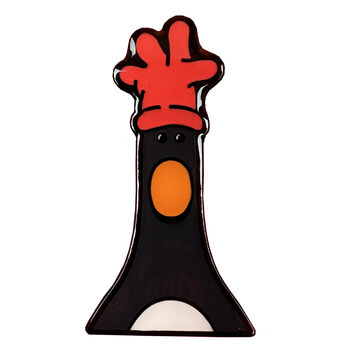 Wallace And Gromit | Feathers Mcgraw Head Enamel Pin Badge, 3 of 3