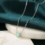 Cosmic Opal Dainty Coin Pendant Necklace, thumbnail 4 of 12