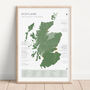 Scotland Golf Map And Checklist Top 50 Green 2024, thumbnail 1 of 8