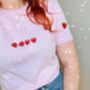 Embroidered Strawberries T Shirt, thumbnail 5 of 6