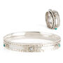 Rajput Serenity Gemstone Ring And Bangle Set, thumbnail 3 of 12