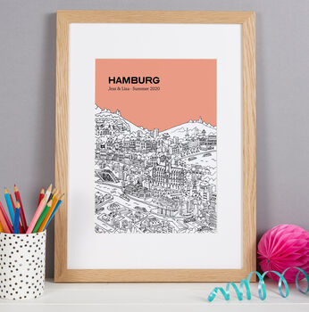 Personalised Hamburg Print, 2 of 9