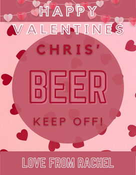 Personalised Valentines Craft Lager Gift, 5 of 11