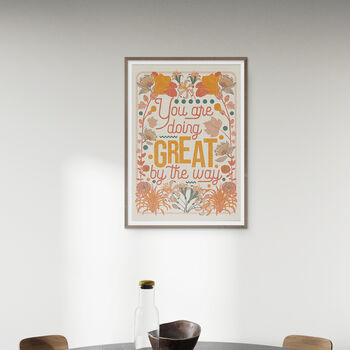 'You Are Doing Great' Typography Art Print, Unframed, 2 of 2