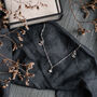 Moon And Star Silver Necklace, thumbnail 2 of 6