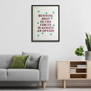 Circus Typography And Stars Print, 2 of 3