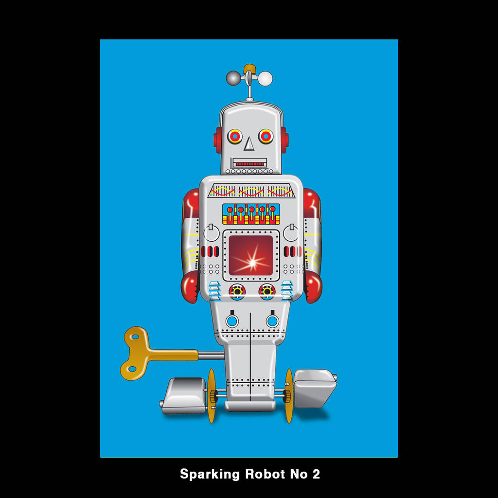 Robot Prints By Glyn West Design | notonthehighstreet.com