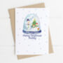 Daddy Or Grandad Snowglobe Card, thumbnail 4 of 5