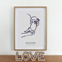 'The Big Love' Personalised Scale Premature Baby Print, thumbnail 1 of 4