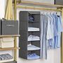 Hanging Wardrobe Clothes Organiser Storage Shelves, thumbnail 1 of 12