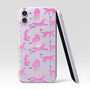 Personalised Pink Cheetah Clear Phone Case, thumbnail 3 of 5