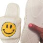 Happy Face White Slippers – Cosy Gift With A Smile Summer Sale, thumbnail 4 of 5