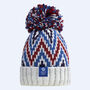 Official Team Gb Zig Zag Reflective Super Bobble Hat, thumbnail 1 of 2