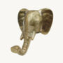 Brass Elephant Coat Hook, thumbnail 2 of 2