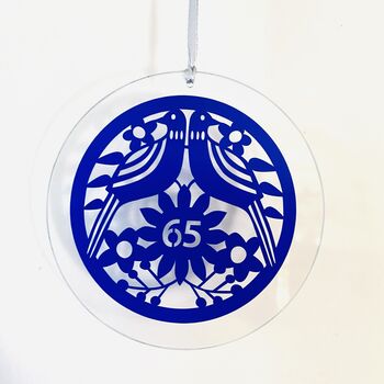 65th Anniversary Hanging Ornament, 3 of 7