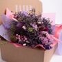 Dried Lilac Bouquet And Leather Keyring Gift Set, thumbnail 2 of 7