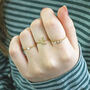 Solitaire Crystal Stacking Ring, thumbnail 4 of 5