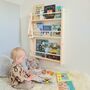 Nursery Bookcase With Rails, Nursery Decor, thumbnail 1 of 10