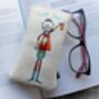 Personalised Super Dad Hand Embroidered Glasses Case – Custom Father’s Day Gift, thumbnail 3 of 5